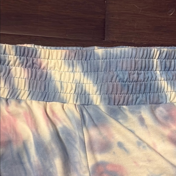 Areo women’s retro tie die shorts size XL, pink, blue white - Picture 3 of 6